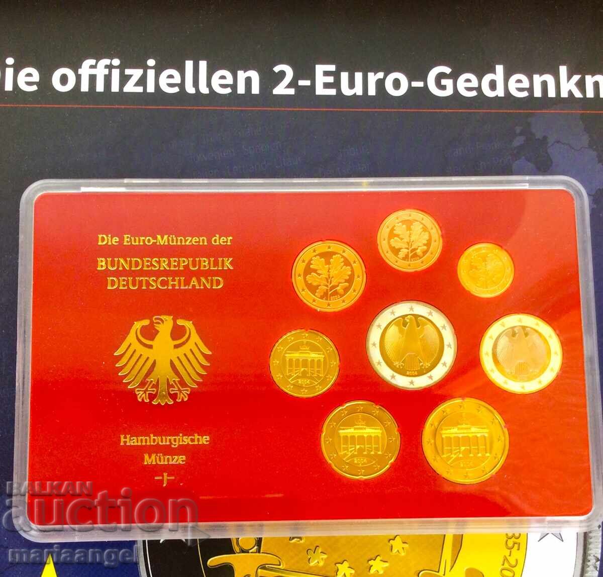 Set Germany 2004 UNC PROOF from 1 Euro Cent to 2 EURO in a box - 6 Set Germany 2004 UNC PROOF from 1 Euro Cent to 2 EURO in a box - 6