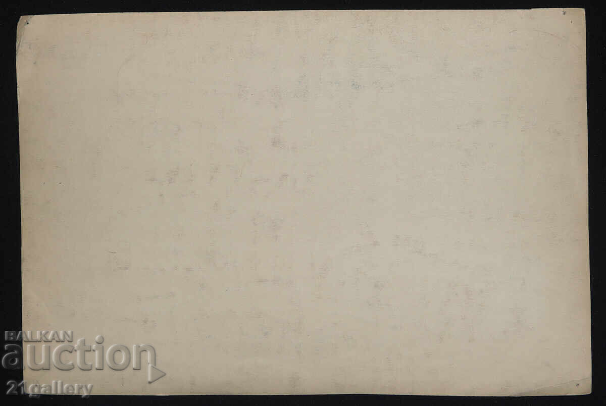 Old painting, tempera paints, Revival house interior - 6