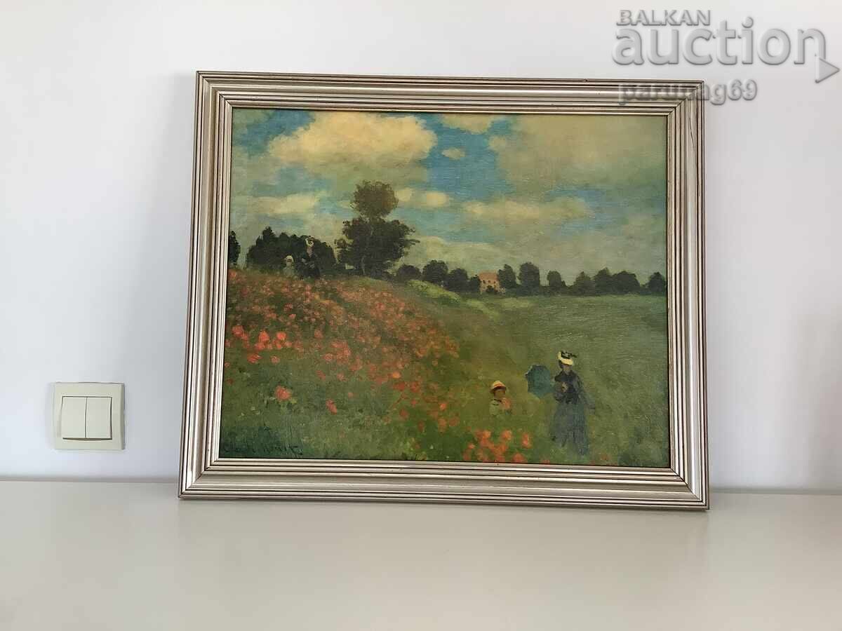 CLAUDE MONET PAINTING - REPRODUCTION Signed