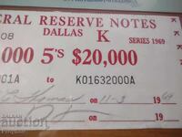 Banderolă de la Rezervele Federale din 1969