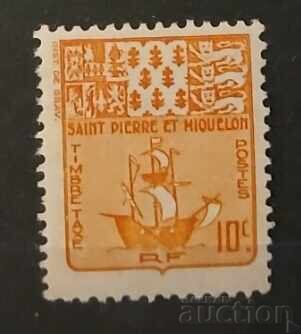 Франция/Сен Пиер и Микелон Кораби Таксова марка MNH Франция/Сен Пиер и Микелон Кораби Таксова марка MNH