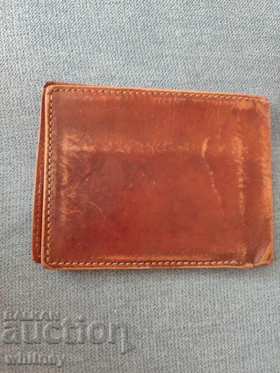 Auction Italian old leather wallet Auction Italian old leather wallet