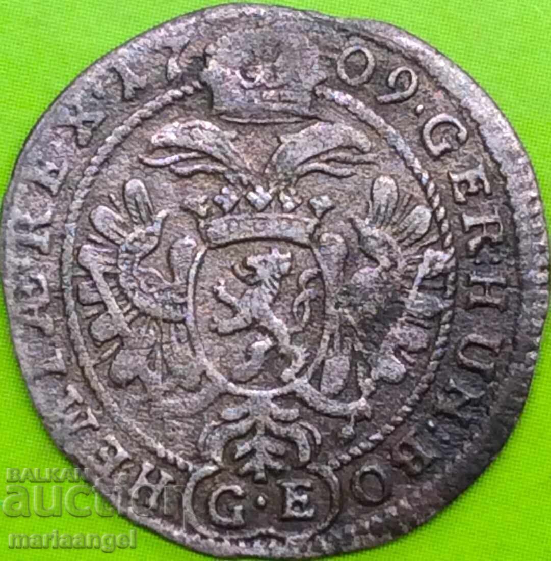 Joseph I 3 Kreuzer 1709 Austria Boemia RDR - rar - 7 Joseph I 3 Kreuzer 1709 Austria Boemia RDR - rar - 7