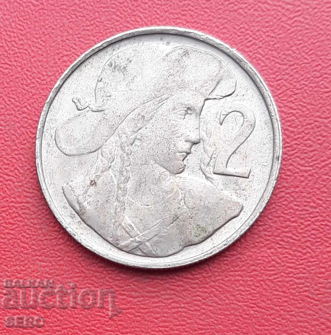 Czechoslovakia-2 kroner 1947