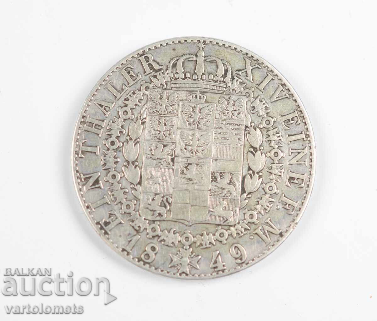 1 Thaler 1849 - Prussia › Kingdom of Prussia 1 Thaler 1849 - Prussia › Kingdom of Prussia