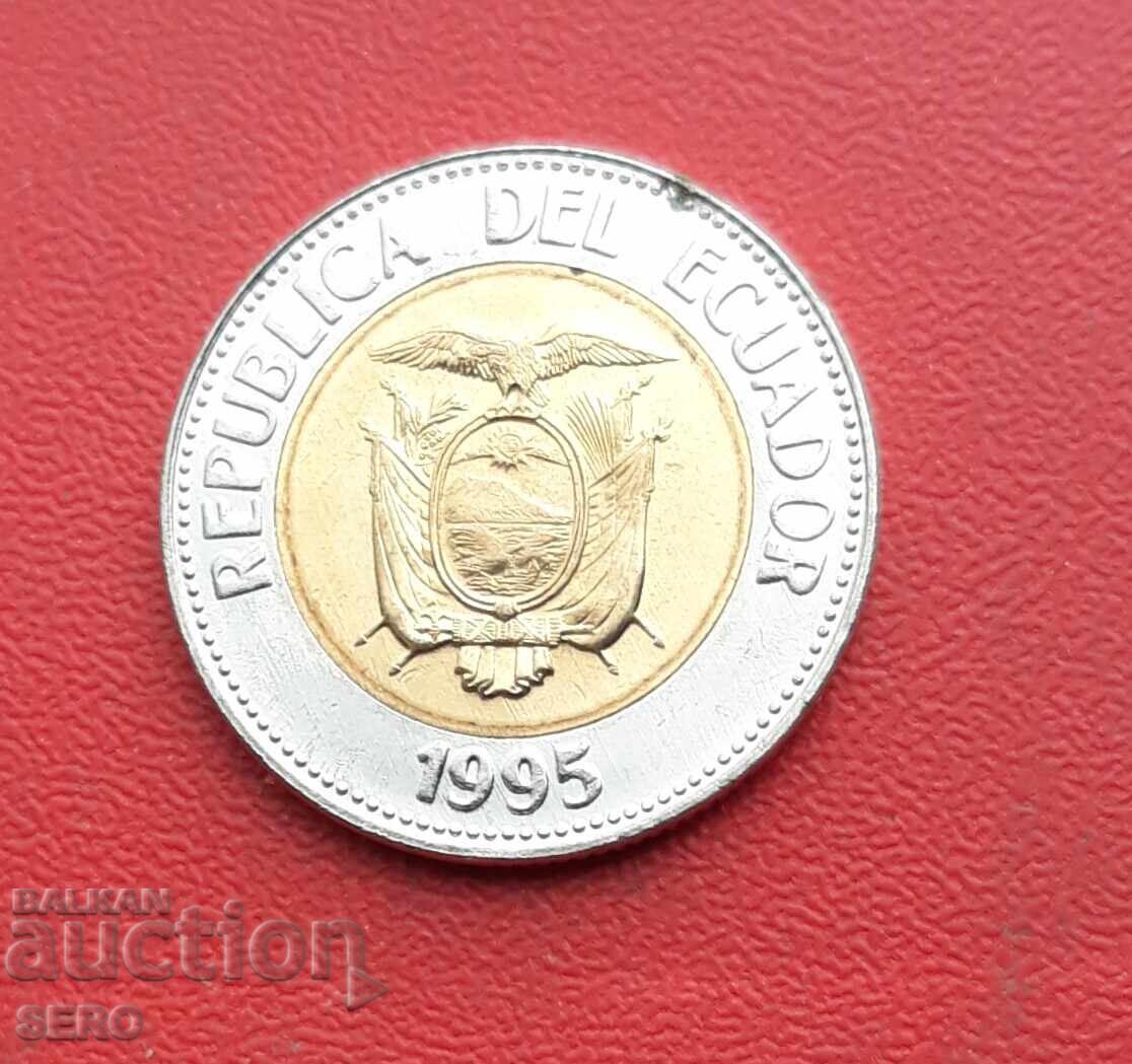 Ecuador-100 sucre 1995-ext. preserved with price 0.81 BGN | € 0.41