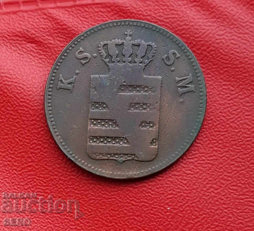 Γερμανία-Σαξονία-2 πφένιγκ 1856 με τιμή € 2.04 | 3.99 BGN