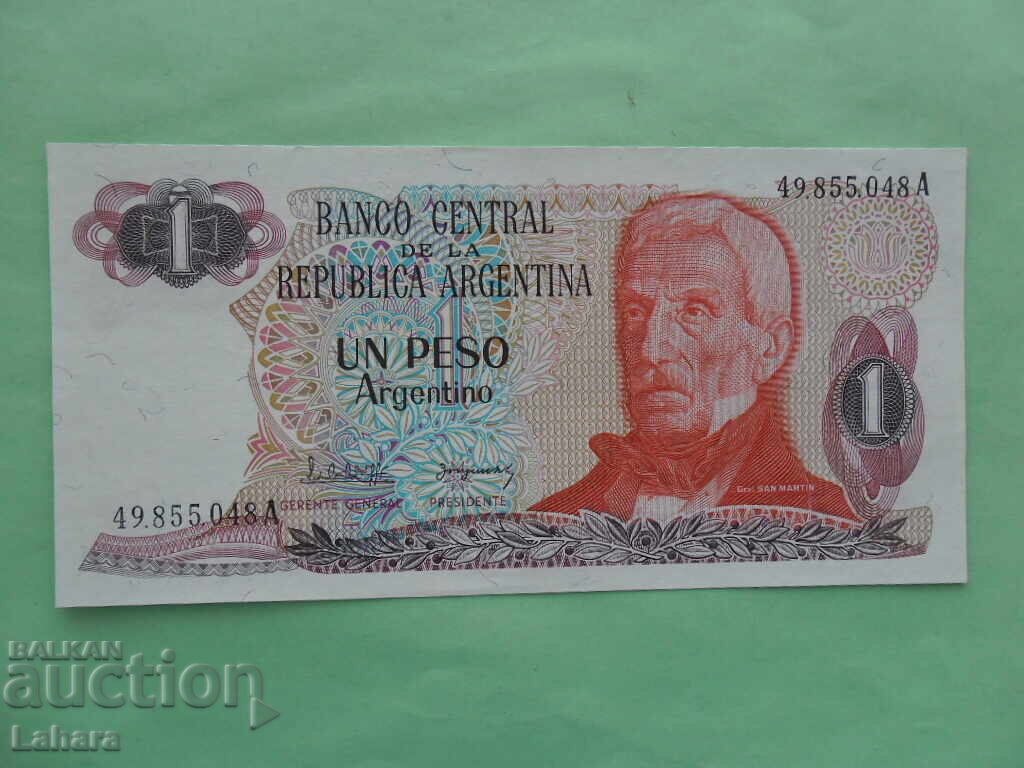 1 песо 1983 г. Аржентина 1 песо 1983 г. Аржентина