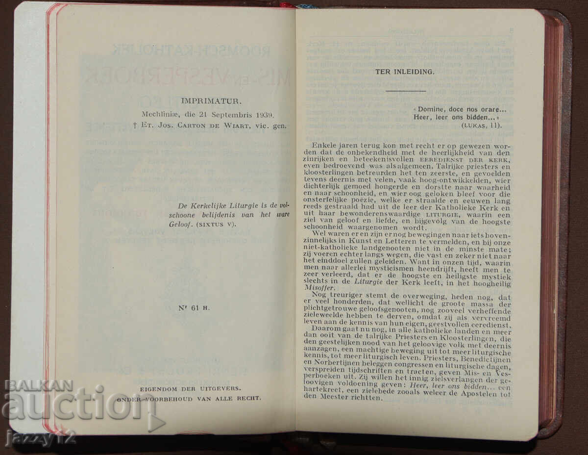 Delivery of Catholic Prayer Book 1939