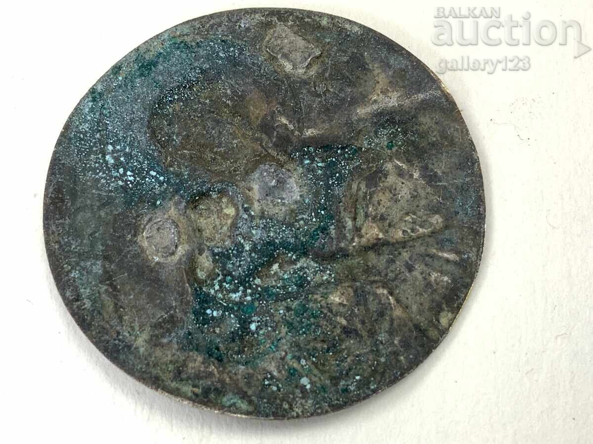 Old small metal icon with price 12.00 BGN | € 6.14 Old small metal icon with price 12.00 BGN | € 6.14
