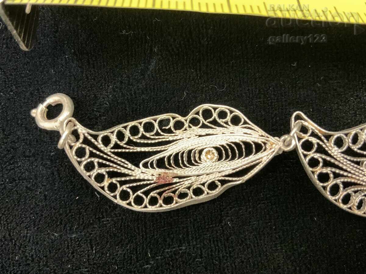 Silver filigree bracelet with price 3.60 BGN | € 1.84 Silver filigree bracelet with price 3.60 BGN | € 1.84