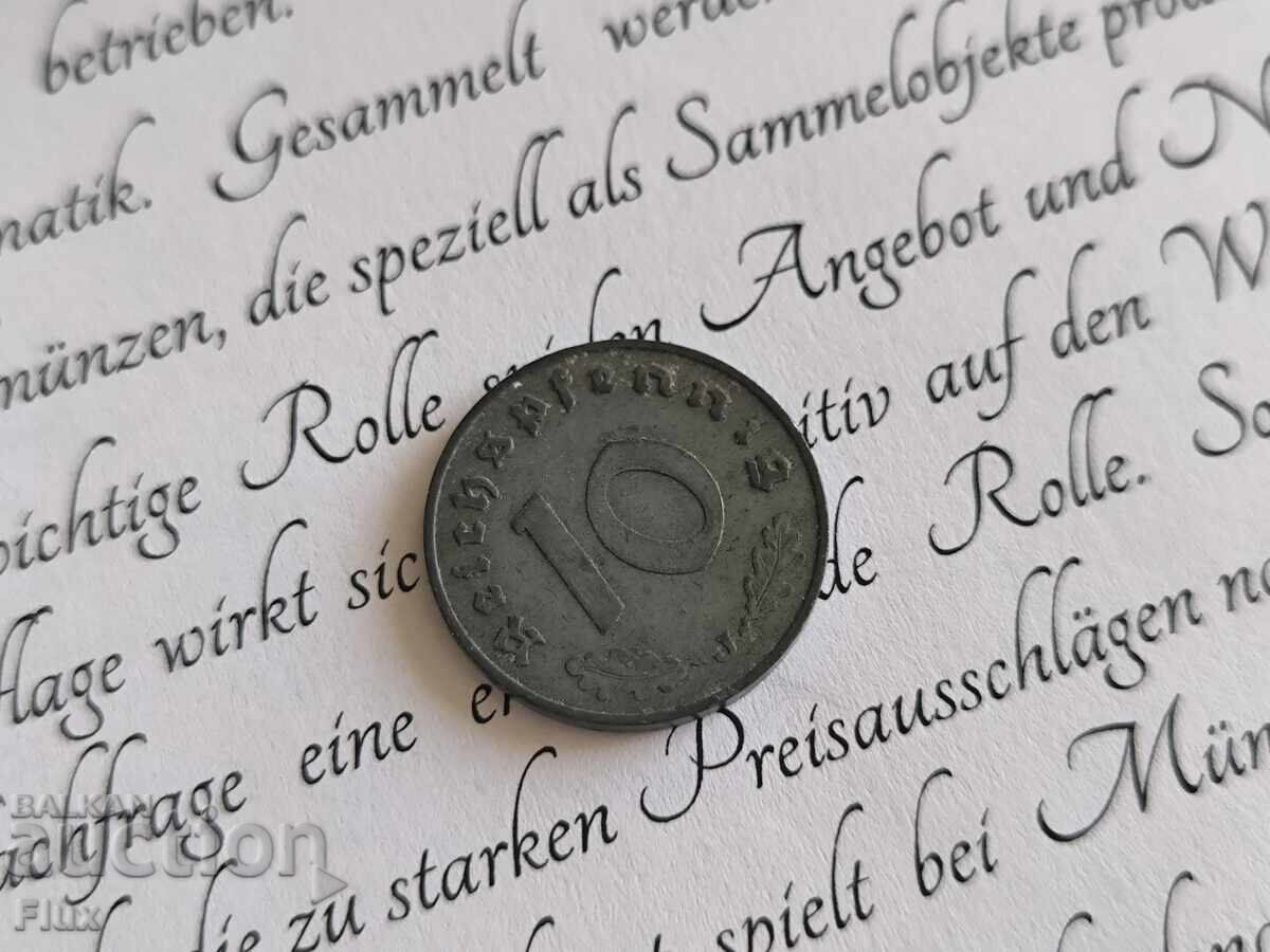 Third Reich - Germany - 10 Pfennig | 1940; Series J Third Reich - Germany - 10 Pfennig | 1940; Series J