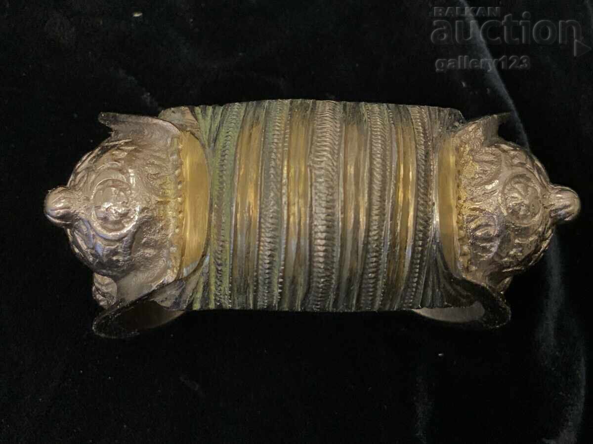 Revival bracelet, slingshot, silver, cut, gilded - 6 Revival bracelet, slingshot, silver, cut, gilded - 6