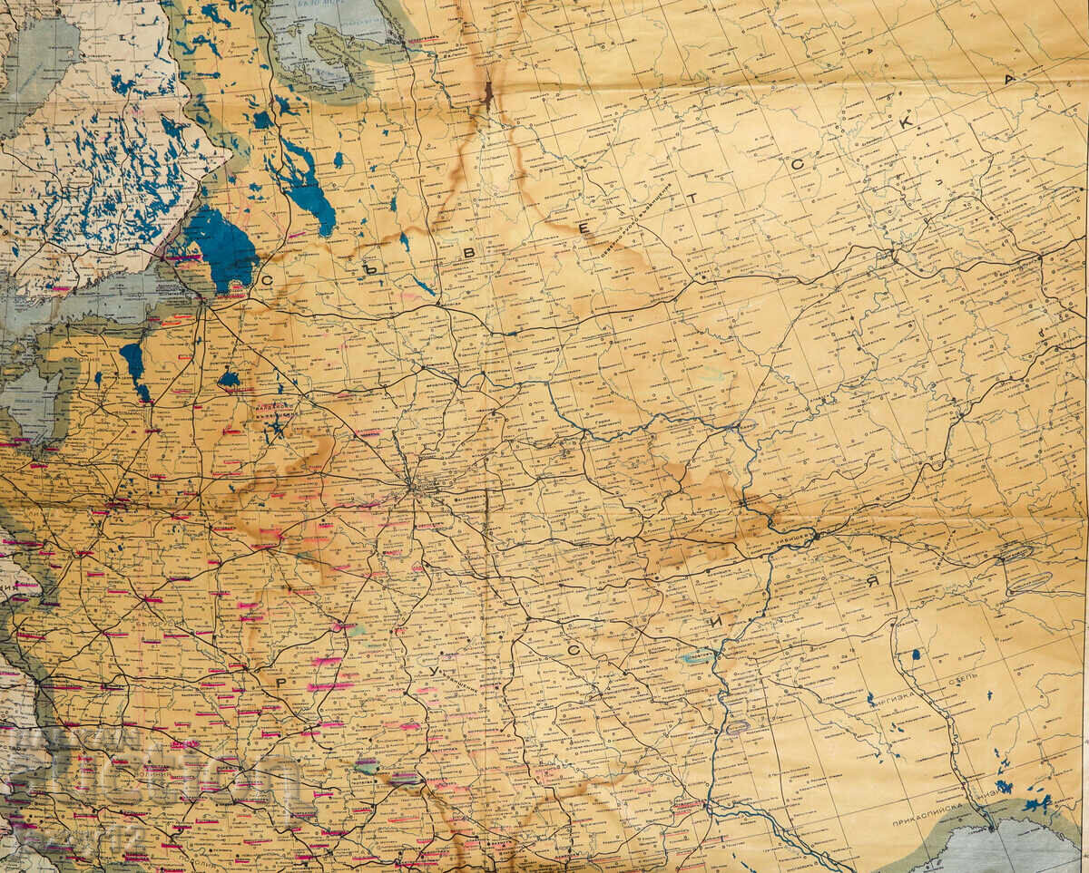 Παλαιός χάρτης Β' Παγκοσμίου Πολέμου Ανατολικό Μέτωπο - 5