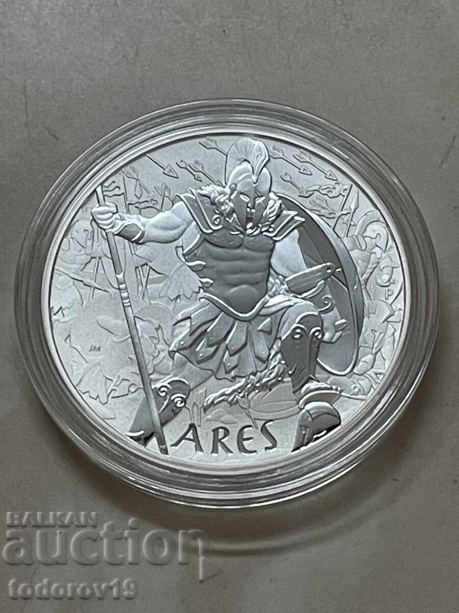 Licitație Argint 1 oz Zeii Olimpului - ARES 2023 Licitație Argint 1 oz Zeii Olimpului - ARES 2023