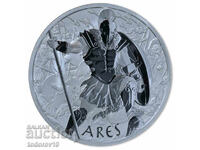 Сребро 1 oz  Боговете на Олимп - АРЕС 2023