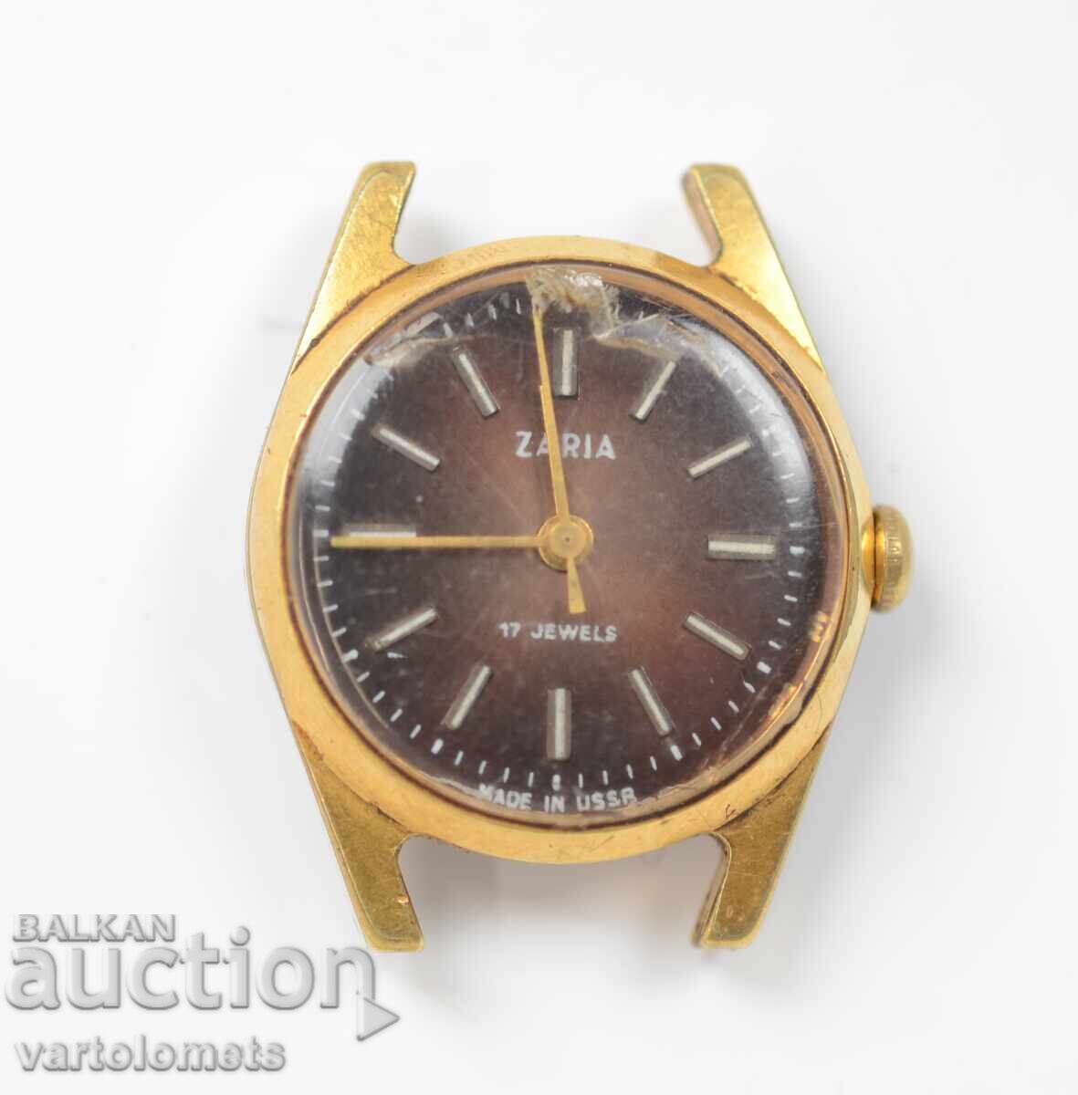 Women's watch ZARIA USSR with gold plating 10Mk - works Women's watch ZARIA USSR with gold plating 10Mk - works