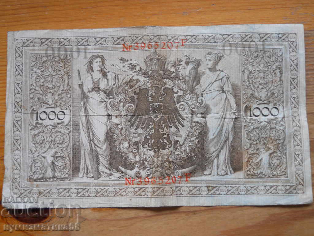 1000 марки 1910 г. - Германия ( VG ) с цена 5.00 лв. | € 2.56
