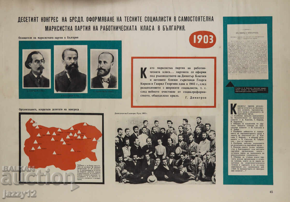 Auction  Set of aids for studying the history of the BCP, 69 posters