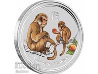 1 oz, Color Lunar, Year of the Monkey 2016