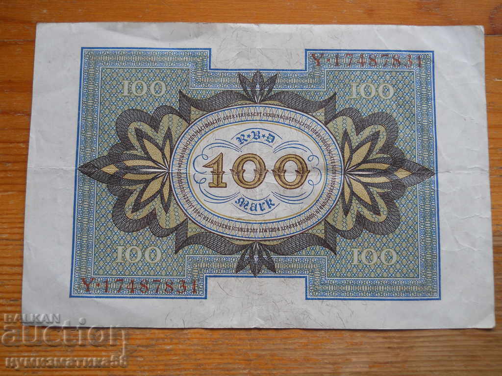 100 Marks 1920 - Germany - Weimar Republic ( VF ) with price 3.00 BGN | € 1.53 100 Marks 1920 - Germany - Weimar Republic ( VF ) with price 3.00 BGN | € 1.53