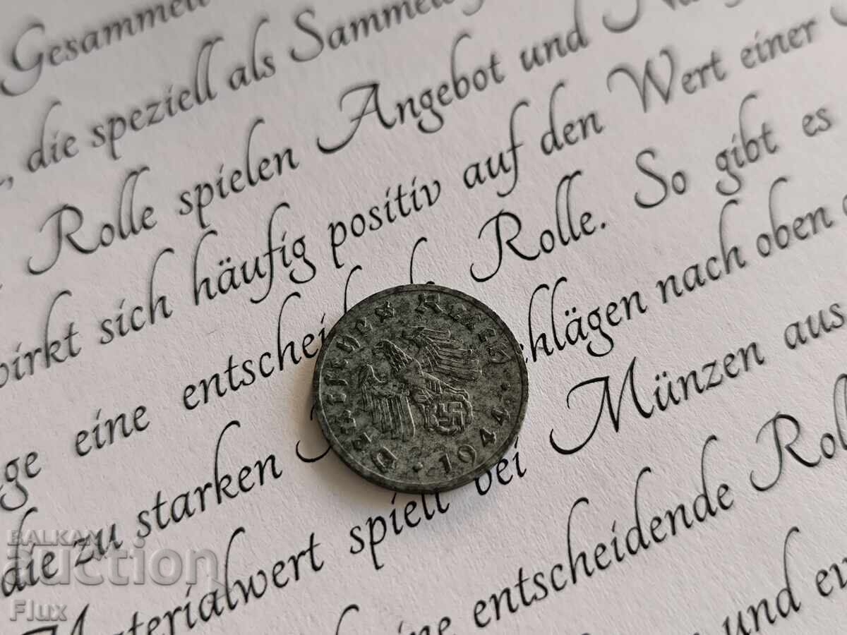 Monedă - Al Treilea Reich - Germania - 1 Pfennig | 1944; seria F cu preț 6.50 BGN | € 3.32 Monedă - Al Treilea Reich - Germania - 1 Pfennig | 1944; seria F cu preț 6.50 BGN | € 3.32