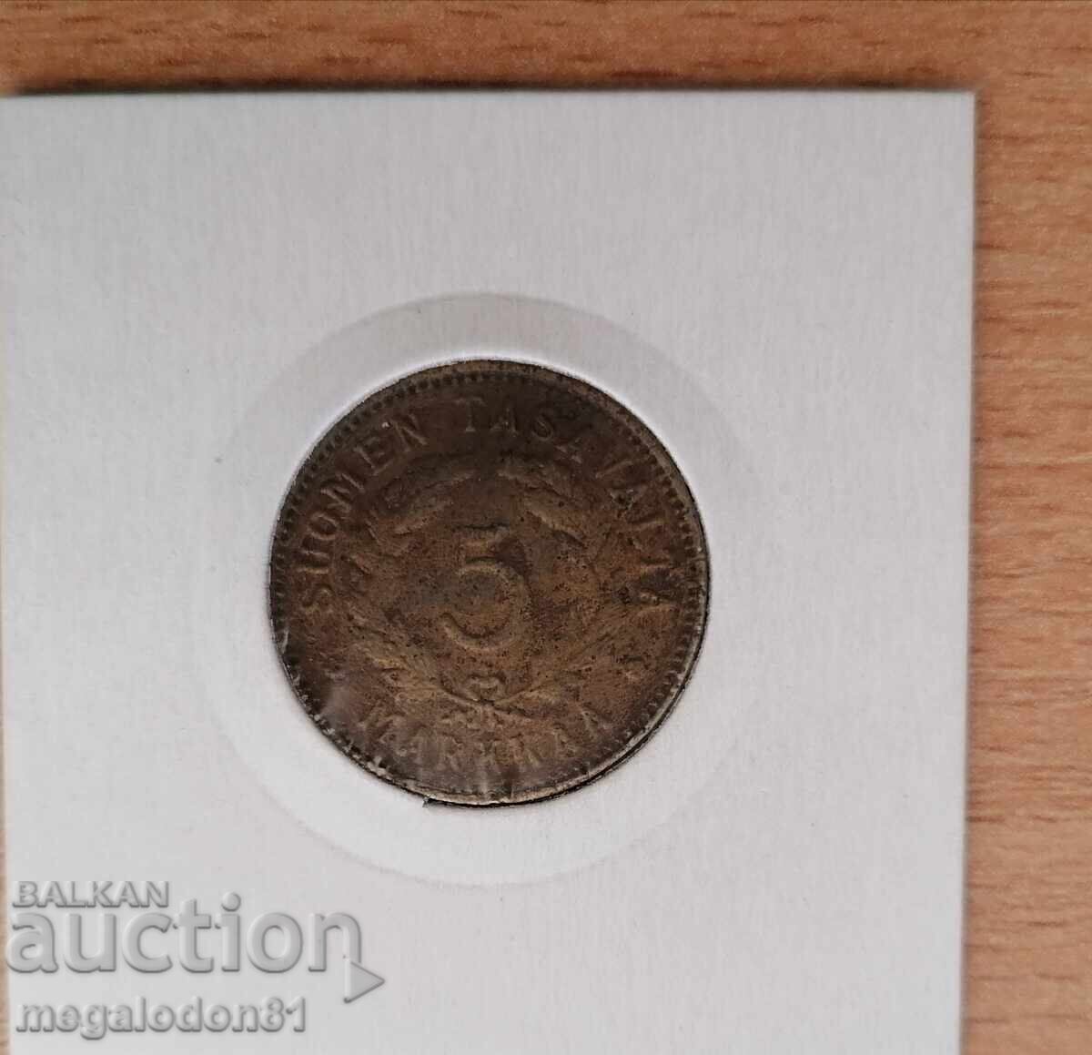 Φινλανδία - 5 μάρκα, 1951 με τιμή 9.00 BGN | € 4.60