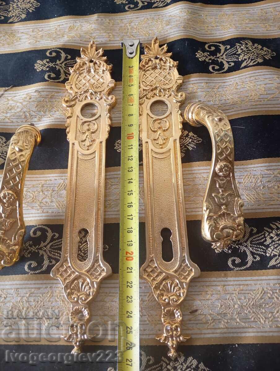 Σετ μπαρόκ πόμολα πόρτας με σήμανση με τιμή 72.00 BGN | € 36.81