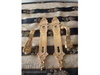 Set mânere de ușă baroc cu rozetă