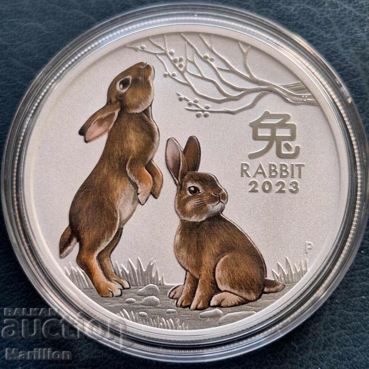 1 oz, Lunar colorat, Anul Iepurelui - 2023 cu preț 180.00 BGN | € 92.03 1 oz, Lunar colorat, Anul Iepurelui - 2023 cu preț 180.00 BGN | € 92.03