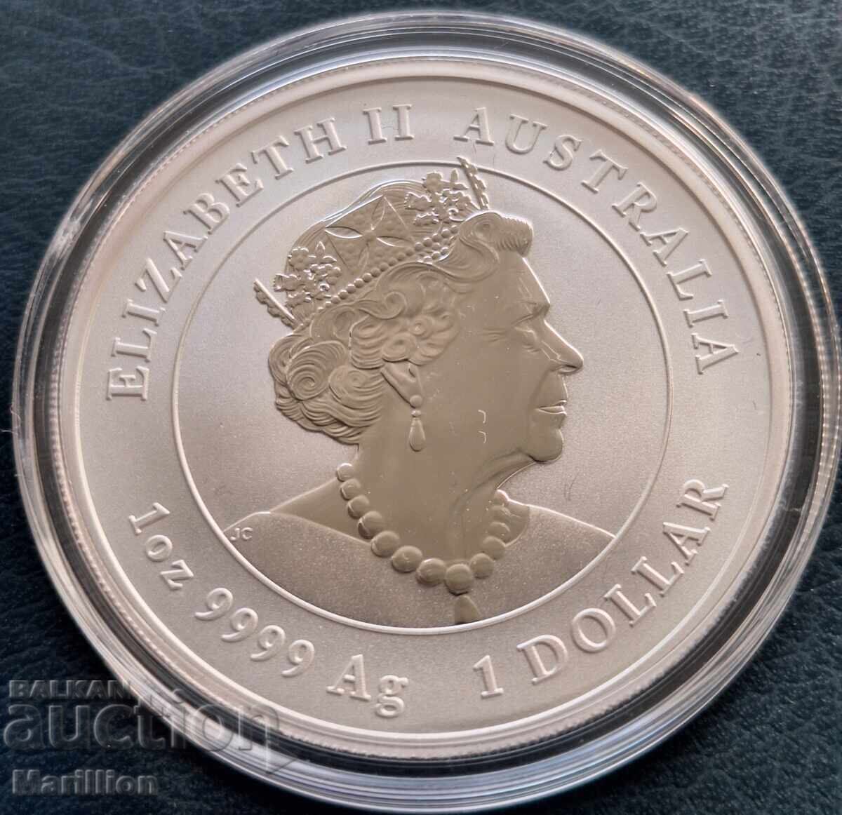 Licitație 1 oz, Lunar colorat, Anul Iepurelui - 2023 Licitație 1 oz, Lunar colorat, Anul Iepurelui - 2023