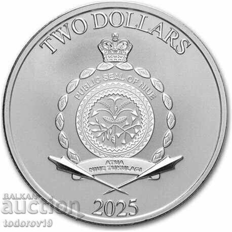 1 oz Ασήμι Λουκ Σκάιγουοκερ 2025 με τιμή 145.99 BGN | € 74.64