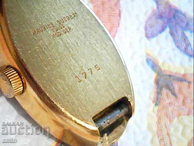 Antique gold-plated 20 micron Swiss wristwatch - 7