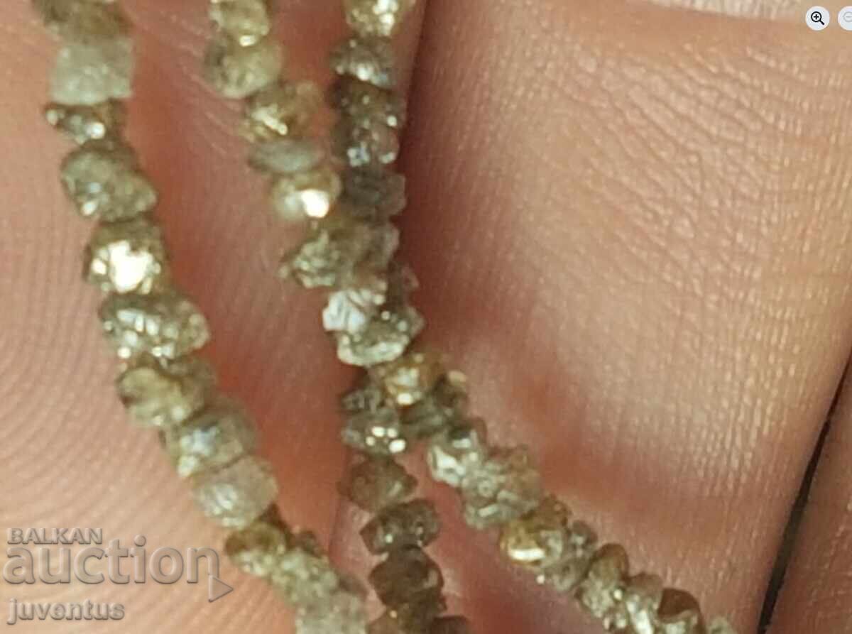 Auction NECKLACE OF NATURAL BROWN DIAMOND (AFRICA) 19 ct Auction NECKLACE OF NATURAL BROWN DIAMOND (AFRICA) 19 ct