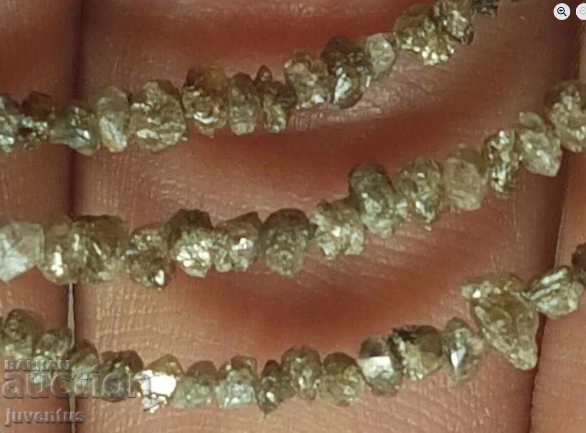 NECKLACE OF NATURAL BROWN DIAMOND (AFRICA) 19 ct - 5 NECKLACE OF NATURAL BROWN DIAMOND (AFRICA) 19 ct - 5