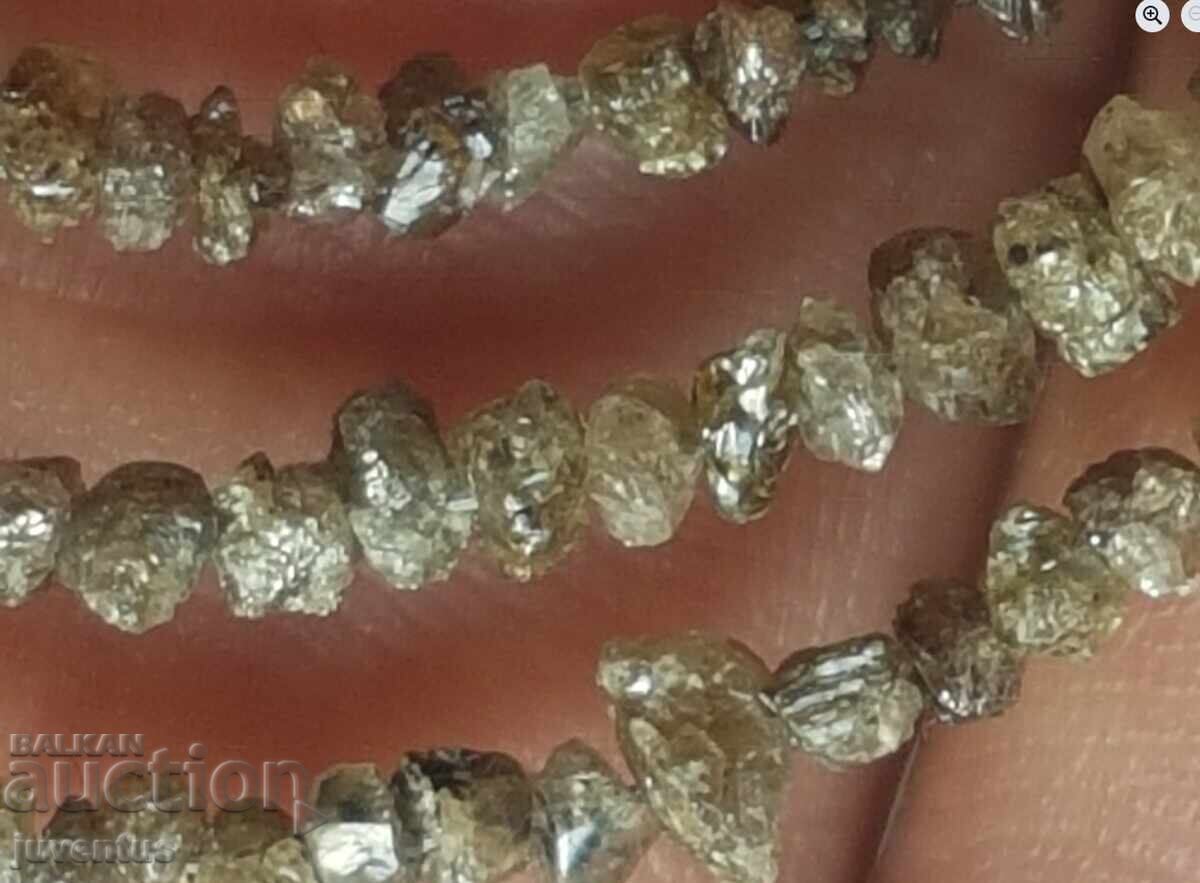 NECKLACE OF NATURAL BROWN DIAMOND (AFRICA) 19 ct - 6 NECKLACE OF NATURAL BROWN DIAMOND (AFRICA) 19 ct - 6