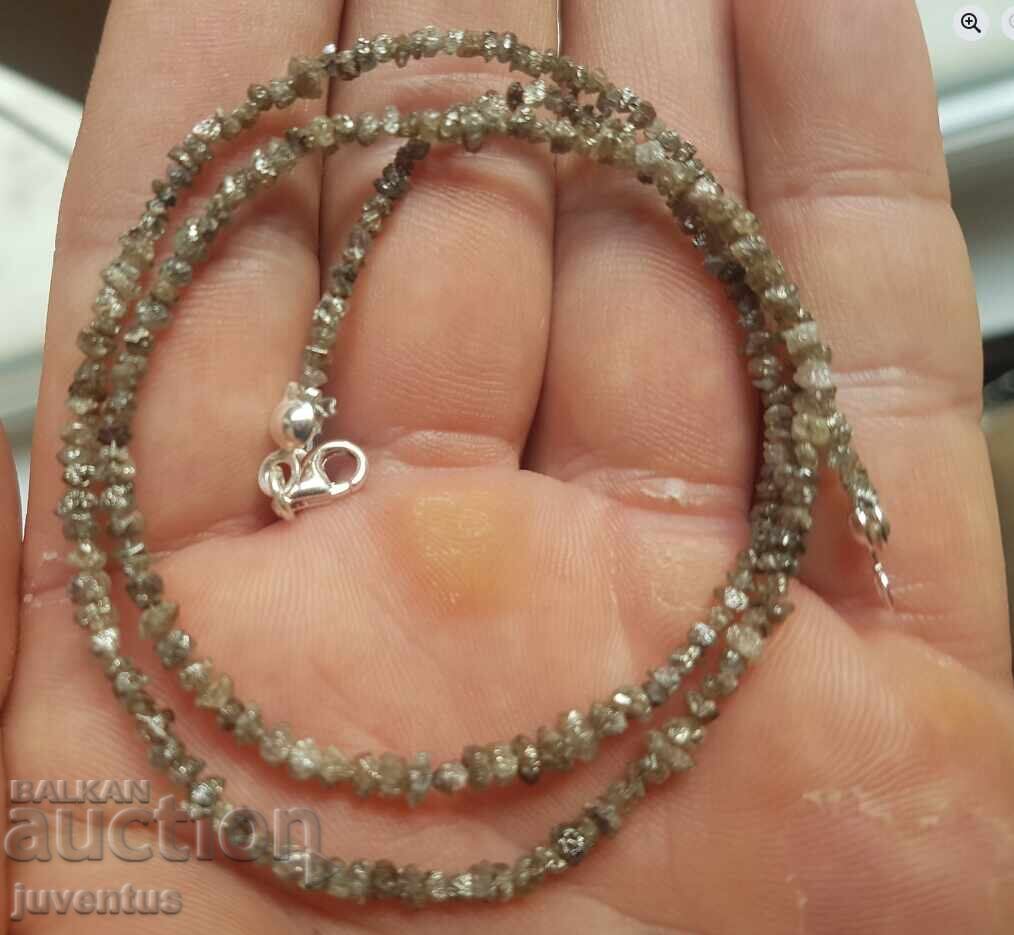 NECKLACE OF NATURAL BROWN DIAMOND (AFRICA) 19 ct - 7 NECKLACE OF NATURAL BROWN DIAMOND (AFRICA) 19 ct - 7