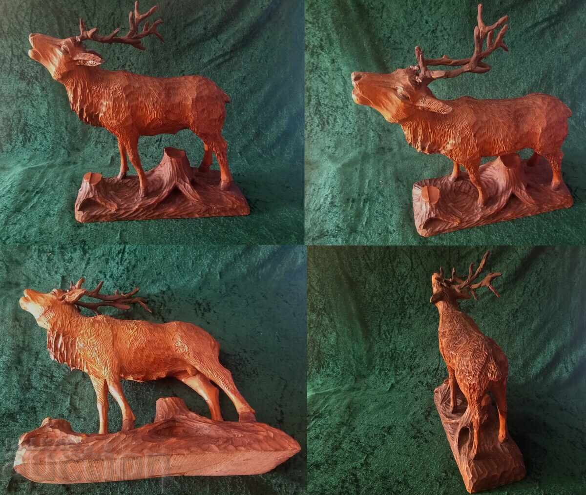 Wood carving. Deer with price 265.00 BGN | € 135.49