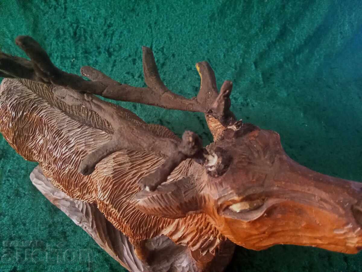 Wood carving. Deer - 5