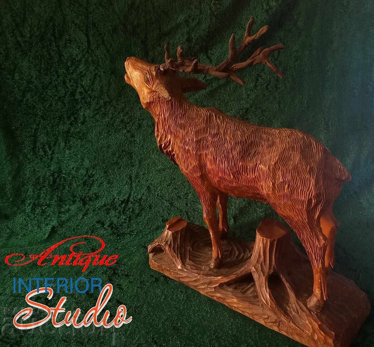 Дърворезба. Елен