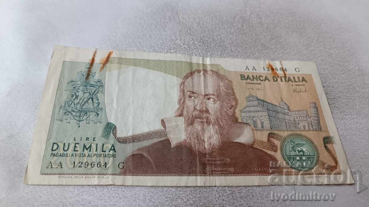 Italy 2000 Lire 1973 Italy 2000 Lire 1973