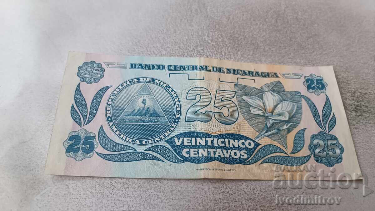 Νικαράγουα 25 σεντάβος 1991 με τιμή 2.85 BGN | € 1.46