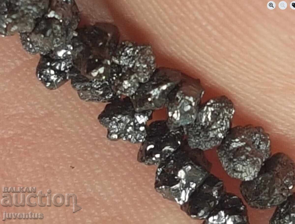 Delivery of NECKLACE OF NATURAL BLACK DIAMONDS (AFRICA) 27 ct Delivery of NECKLACE OF NATURAL BLACK DIAMONDS (AFRICA) 27 ct