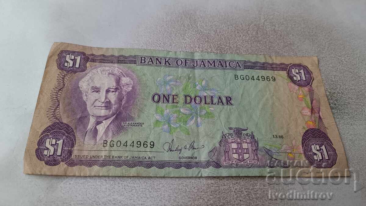 Τζαμάικα 1 δολάριο 1986 Τζαμάικα 1 δολάριο 1986