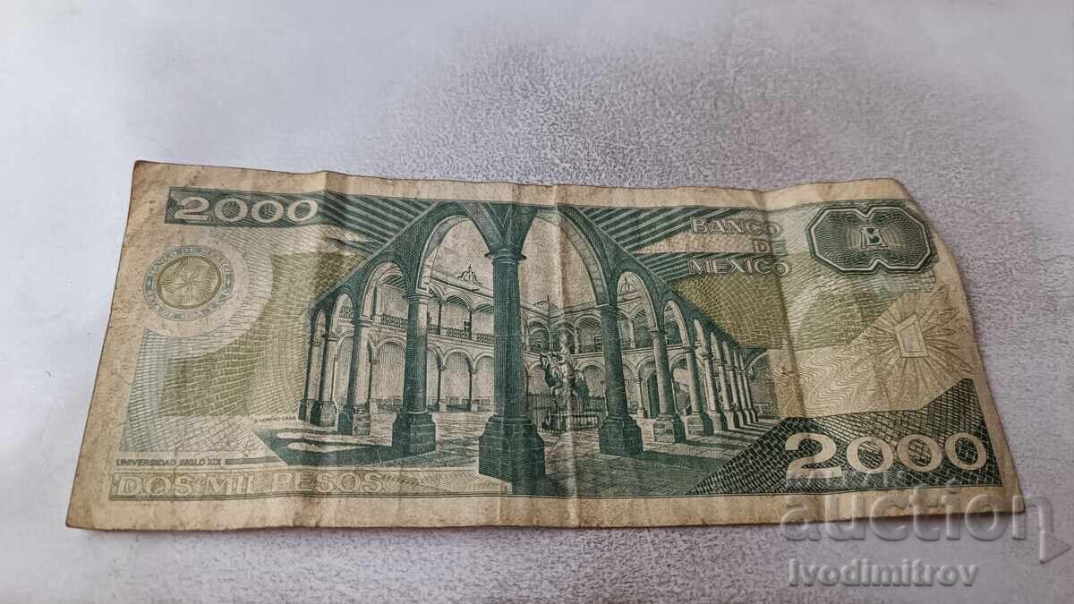 Mexico 2000 Pesos 1986 with price 5.85 BGN | € 2.99 Mexico 2000 Pesos 1986 with price 5.85 BGN | € 2.99