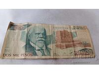 Mexico 2000 Pesos 1986