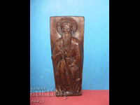 Replica din ghips a unei icoane medievale a Sfântului Ioan de Rila