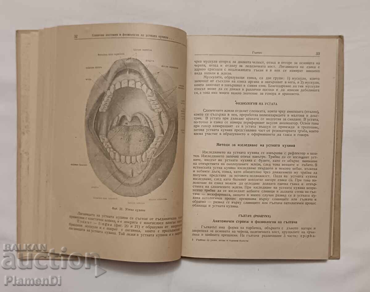 Аукцион Учебник по Уши, носни и гърлени болести.