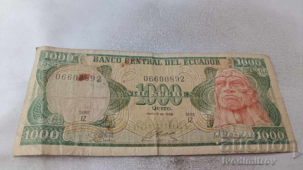 Εκουαδόρ 1000 σούκρε 1988