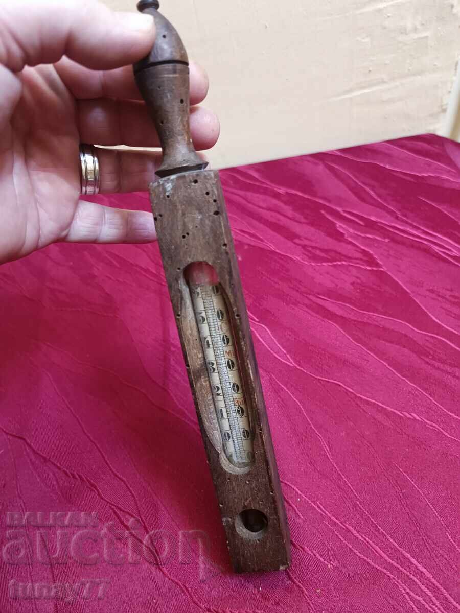 Винтиж Антикварен Спиртен Термометър Винтиж Антикварен Спиртен Термометър